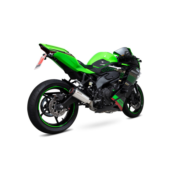 Scorpion Exhaust Kawasaki Ninja ZX-25R 2020 - 2022 Red Power Full System  Brushed Stainless Steel Sleeve